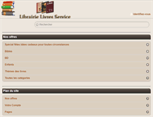 Tablet Screenshot of livresservice.com
